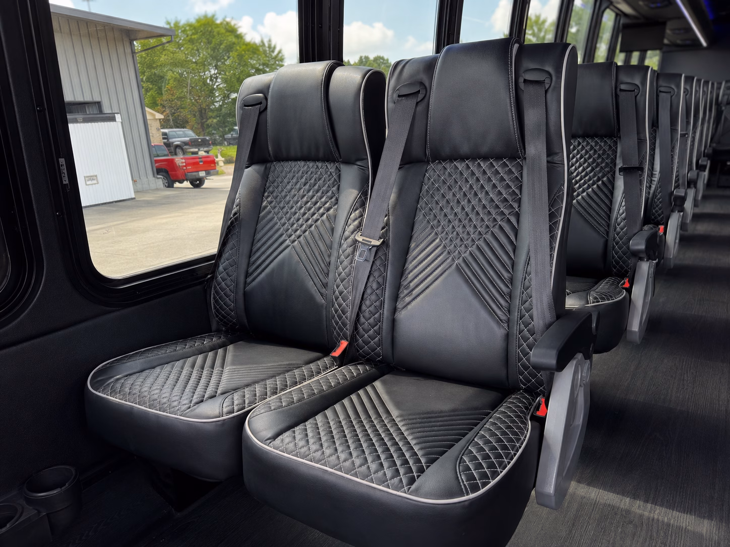 finding the right bus color and style for your burbank wedding is easy